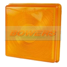 Rubbolite 4851 Square Amber/Orange Rear Indicator Lamp/Light Lens